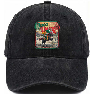 Cinco de Mayo Battle of Puebla Washed Cotton Baseball Cap Mexican Victory History 1862 TS14 Print Your Wear