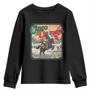 Cinco de Mayo Battle of Puebla Youth Sweatshirt Mexican Victory History 1862 TS14 Black Print Your Wear