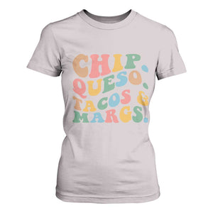Chips Queso Tacos & Margs T Shirt For Women Cinco De Mayo Mexican Food Margarita Lover TS14 Ice Gray Print Your Wear