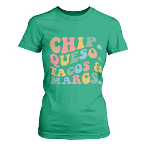 Chips Queso Tacos & Margs T Shirt For Women Cinco De Mayo Mexican Food Margarita Lover TS14 Irish Green Print Your Wear