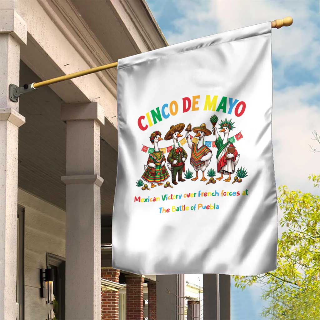 Cinco de Mayo Mexican Victory Garden Flag Silly Goose Festive Heritage Puebla Battle 1862 TS14 Print Your Wear