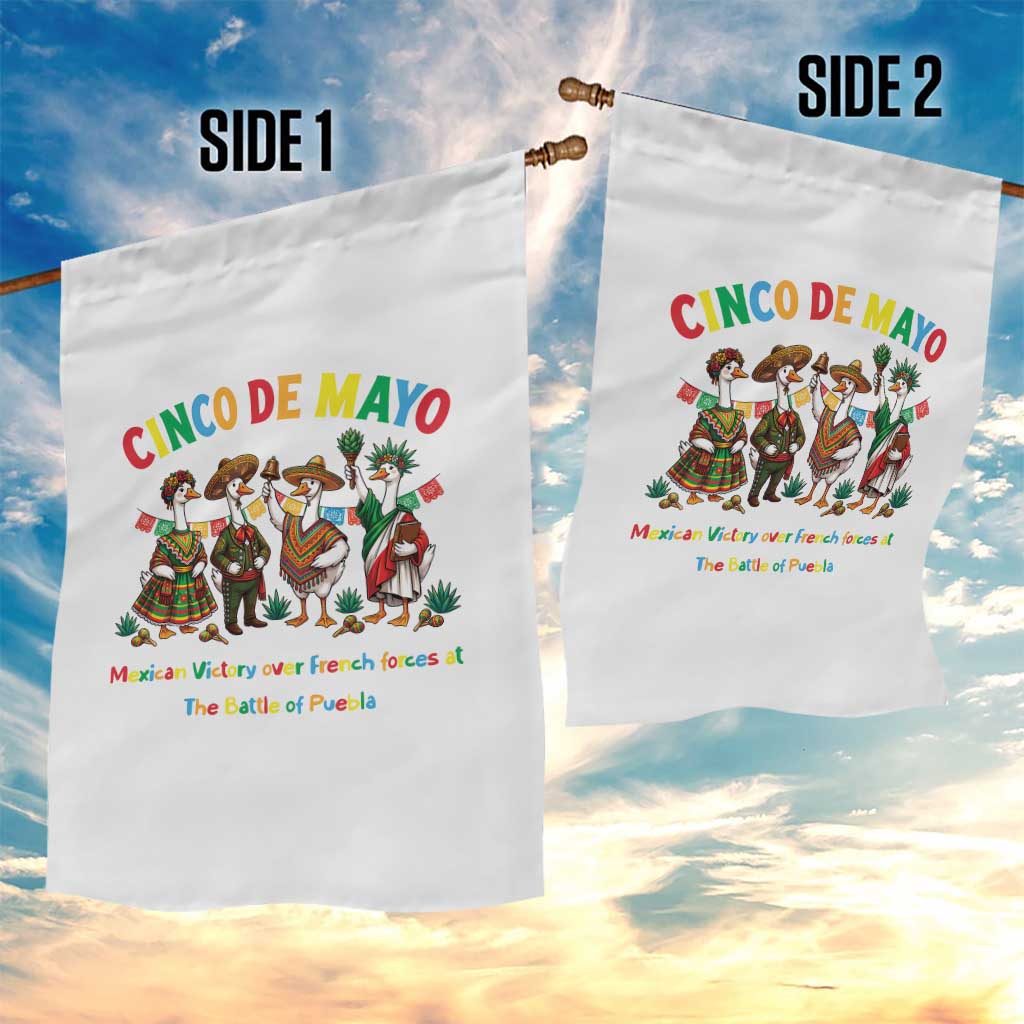 Cinco de Mayo Mexican Victory Garden Flag Silly Goose Festive Heritage Puebla Battle 1862 TS14 Print Your Wear