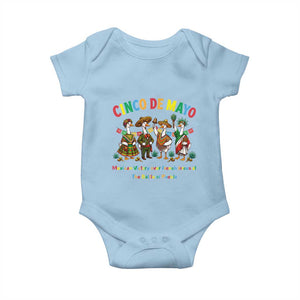 Cinco de Mayo Mexican Victory Baby Onesie Silly Goose Festive Heritage Puebla Battle 1862 TS14 Light Blue Print Your Wear