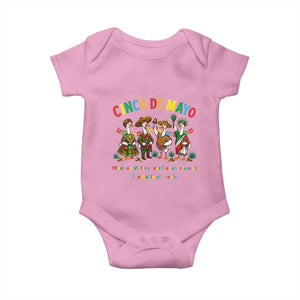 Cinco de Mayo Mexican Victory Baby Onesie Silly Goose Festive Heritage Puebla Battle 1862 TS14 Light Pink Print Your Wear