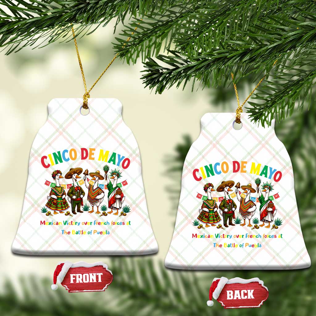 Cinco de Mayo Mexican Victory Ceramic Ornament Silly Goose Festive Heritage Puebla Battle 1862 TS14 Print Your Wear