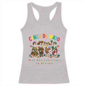Cinco de Mayo Mexican Victory Racerback Tank Top Silly Goose Festive Heritage Puebla Battle 1862 TS14 Ice Gray Print Your Wear