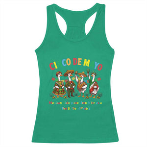 Cinco de Mayo Mexican Victory Racerback Tank Top Silly Goose Festive Heritage Puebla Battle 1862 TS14 Irish Green Print Your Wear