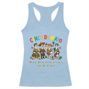 Cinco de Mayo Mexican Victory Racerback Tank Top Silly Goose Festive Heritage Puebla Battle 1862 TS14 Light Blue Print Your Wear