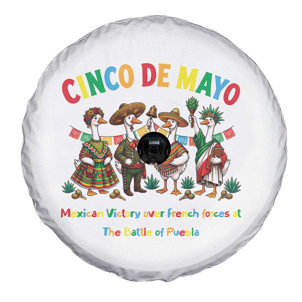Cinco de Mayo Mexican Victory Spare Tire Cover Silly Goose Festive Heritage Puebla Battle 1862 TS14 Print Your Wear