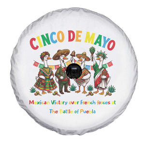 Cinco de Mayo Mexican Victory Spare Tire Cover Silly Goose Festive Heritage Puebla Battle 1862 TS14 Print Your Wear