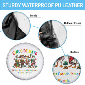 Cinco de Mayo Mexican Victory Spare Tire Cover Silly Goose Festive Heritage Puebla Battle 1862 TS14 Print Your Wear