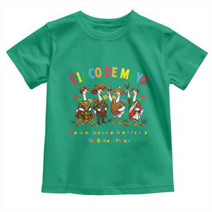Cinco de Mayo Mexican Victory Toddler T Shirt Silly Goose Festive Heritage Puebla Battle 1862 TS14 Irish Green Print Your Wear