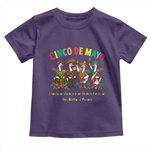 Cinco de Mayo Mexican Victory Toddler T Shirt Silly Goose Festive Heritage Puebla Battle 1862 TS14 Purple Print Your Wear
