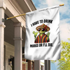 Cinco De Drinko Margarita Garden Flag Funny Drinking Lizard Cinco De Mayo Fiesta TS14 Print Your Wear