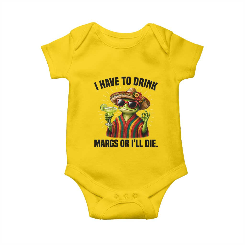 Cinco De Drinko Margarita Baby Onesie Funny Drinking Lizard Cinco De Mayo Fiesta TS14 Daisy Print Your Wear