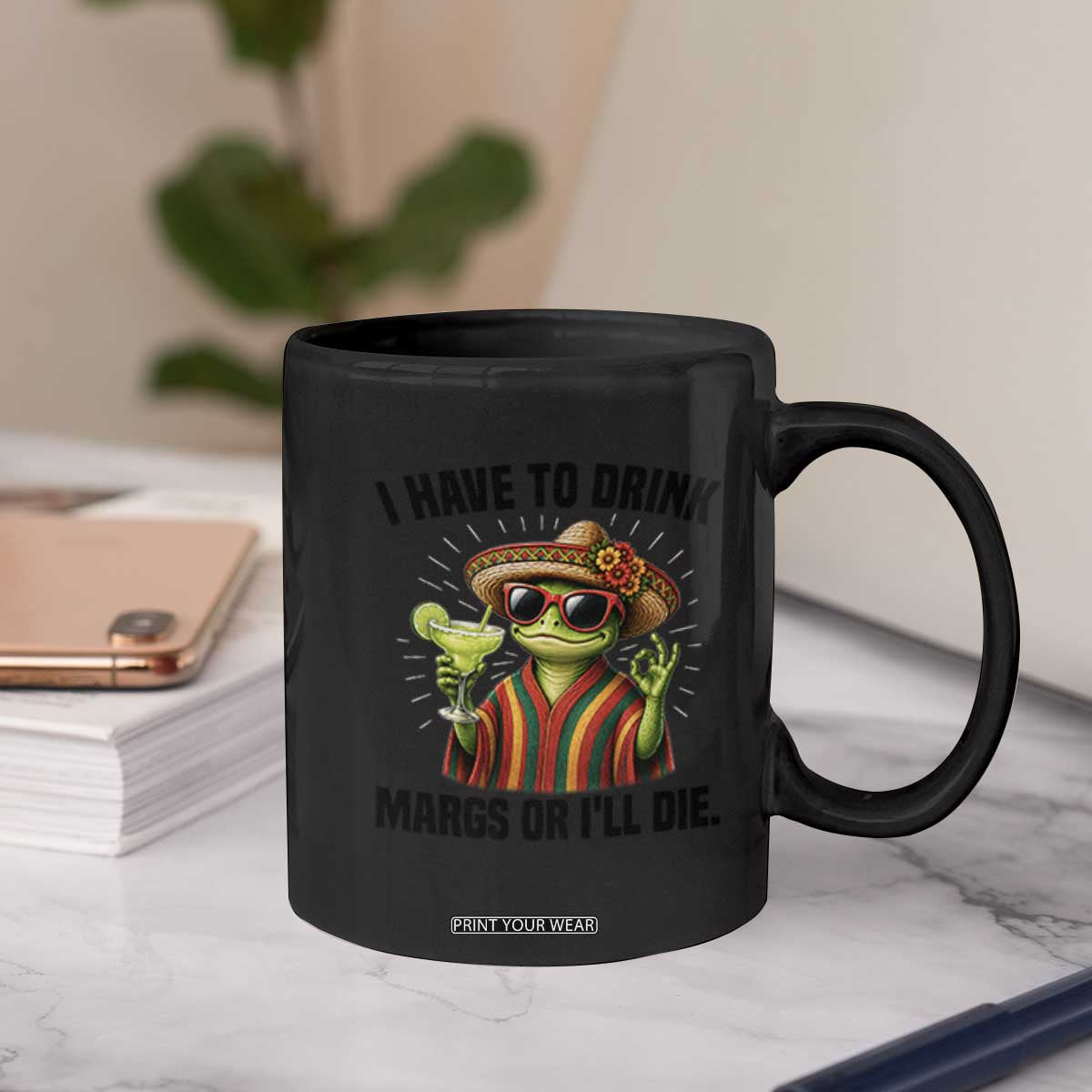 Cinco De Drinko Margarita Coffee Mug Funny Drinking Lizard Cinco De Mayo Fiesta TS14 Print Your Wear