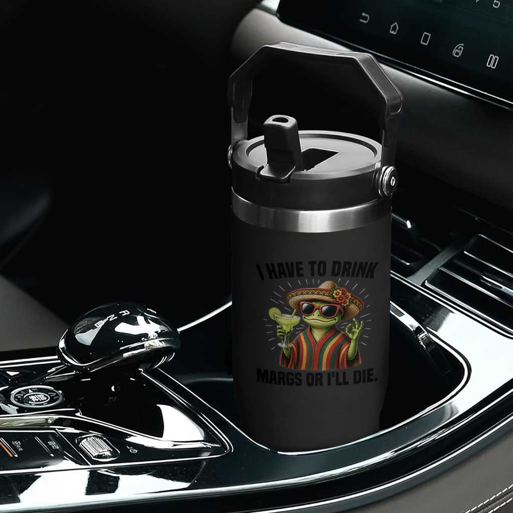 Cinco De Drinko Margarita Flip Straw Tumbler Funny Drinking Lizard Cinco De Mayo Fiesta TS14 Print Your Wear