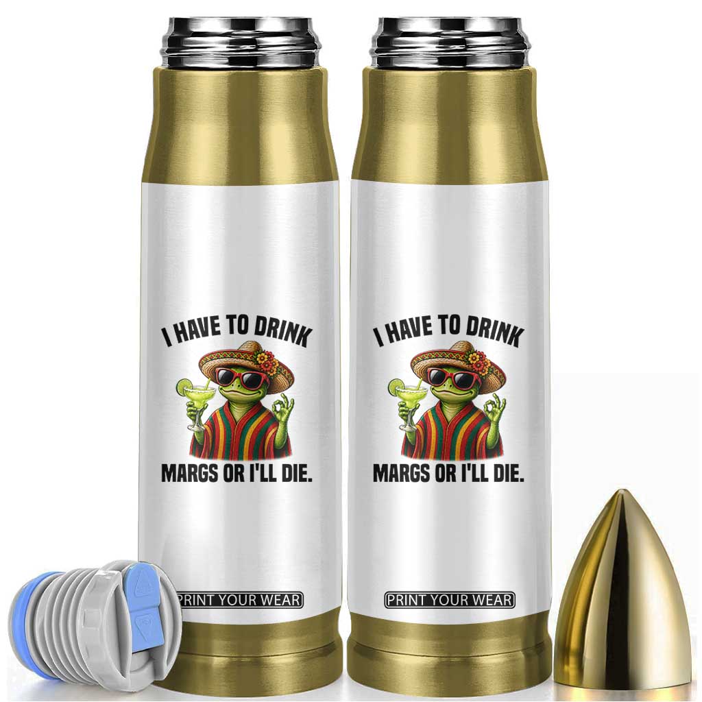 Cinco De Drinko Margarita Bullet Tumbler Funny Drinking Lizard Cinco De Mayo Fiesta TS14 Black Print Your Wear