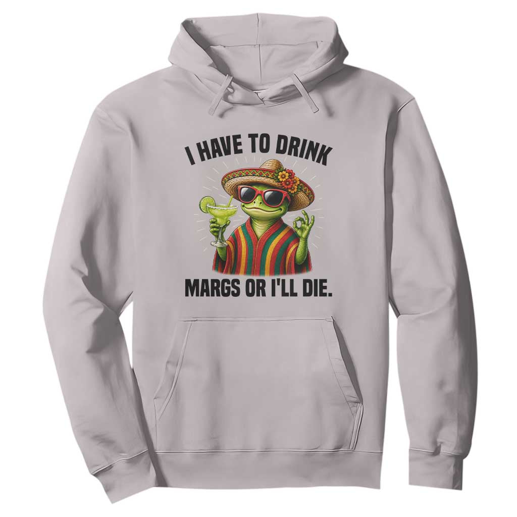 Cinco De Drinko Margarita Hoodie Funny Drinking Lizard Cinco De Mayo Fiesta TS14 Ice Gray Print Your Wear
