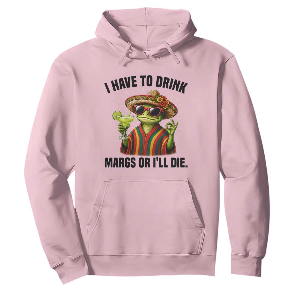 Cinco De Drinko Margarita Hoodie Funny Drinking Lizard Cinco De Mayo Fiesta TS14 Light Pink Print Your Wear