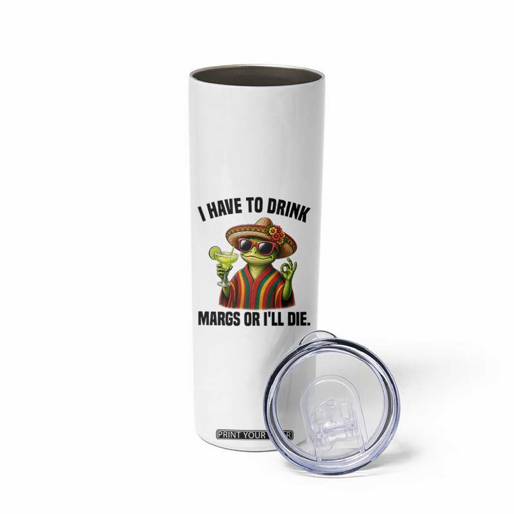 Cinco De Drinko Margarita Skinny Tumbler Funny Drinking Lizard Cinco De Mayo Fiesta TS14 Print Your Wear