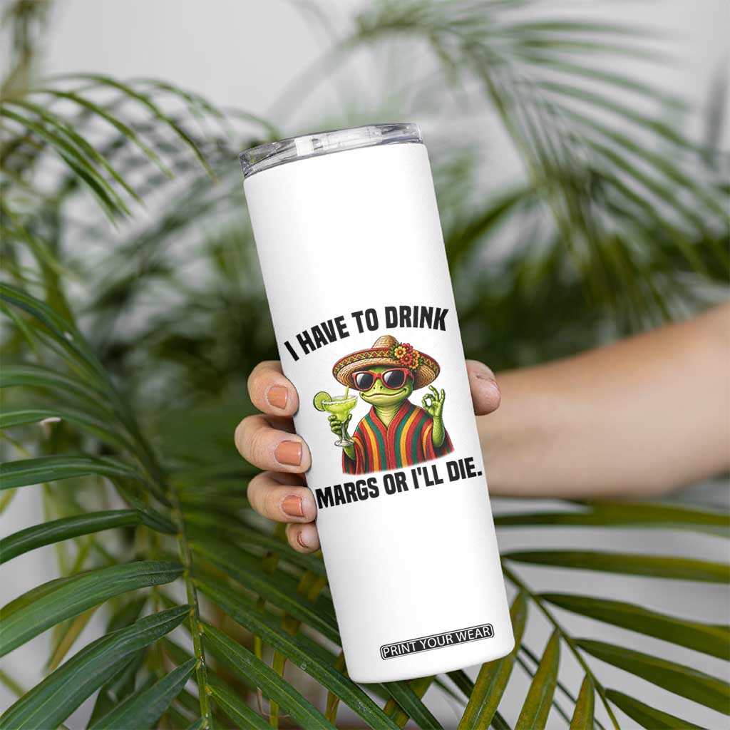 Cinco De Drinko Margarita Skinny Tumbler Funny Drinking Lizard Cinco De Mayo Fiesta TS14 Print Your Wear