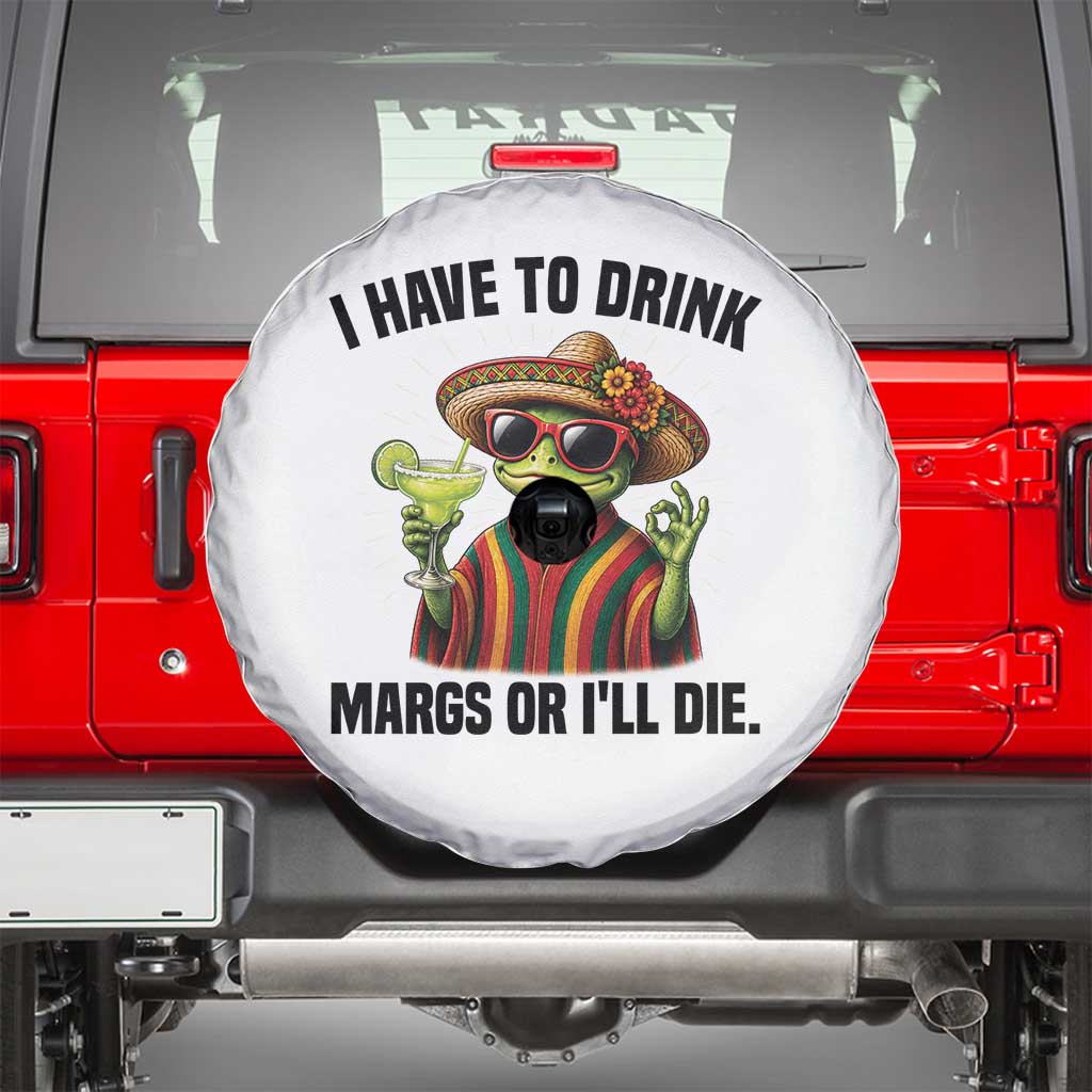 Cinco De Drinko Margarita Spare Tire Cover Funny Drinking Lizard Cinco De Mayo Fiesta TS14 Black Print Your Wear