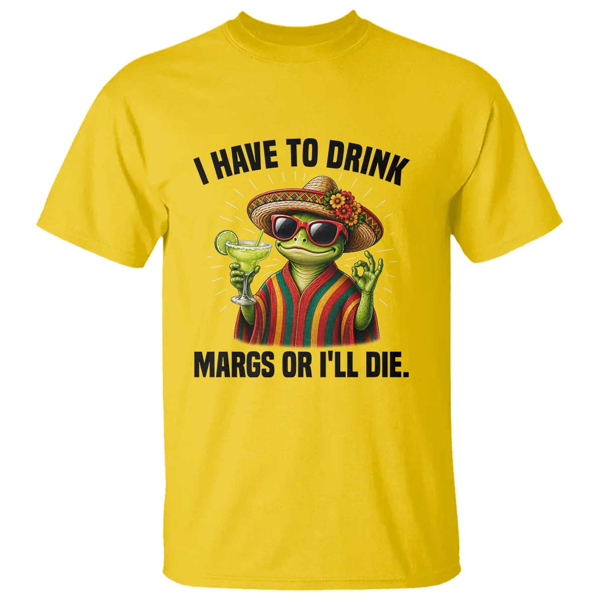 Cinco De Drinko Margarita T Shirt Funny Drinking Lizard Cinco De Mayo Fiesta TS14 Daisy Print Your Wear