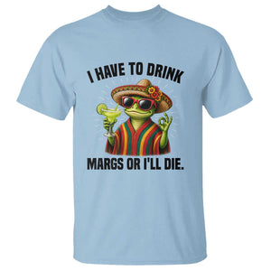Cinco De Drinko Margarita T Shirt Funny Drinking Lizard Cinco De Mayo Fiesta TS14 Light Blue Print Your Wear