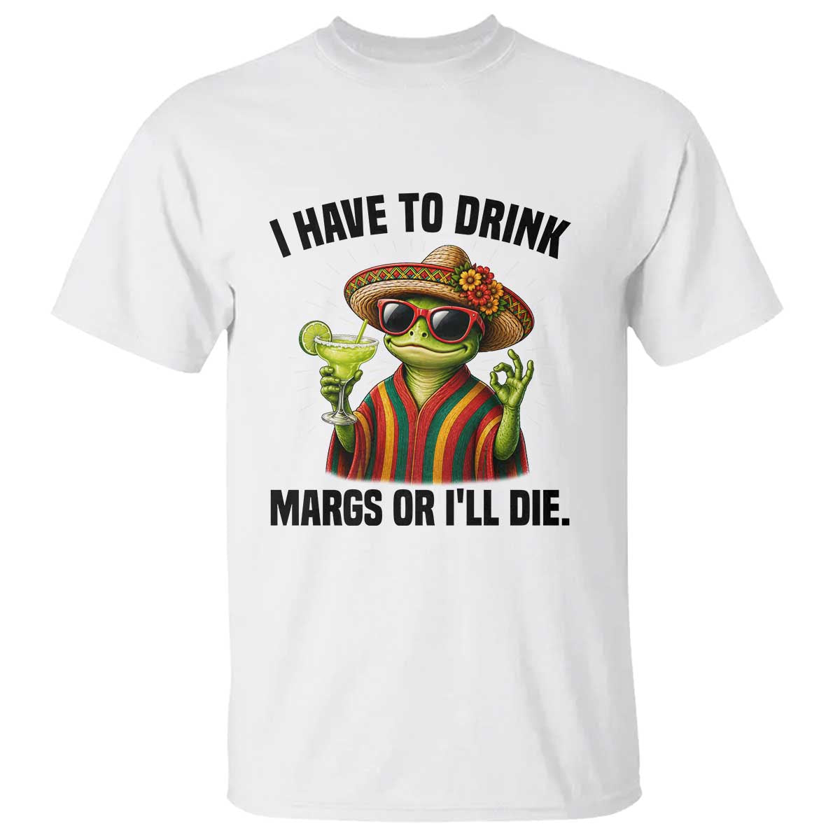 Cinco De Drinko Margarita T Shirt Funny Drinking Lizard Cinco De Mayo Fiesta TS14 White Print Your Wear