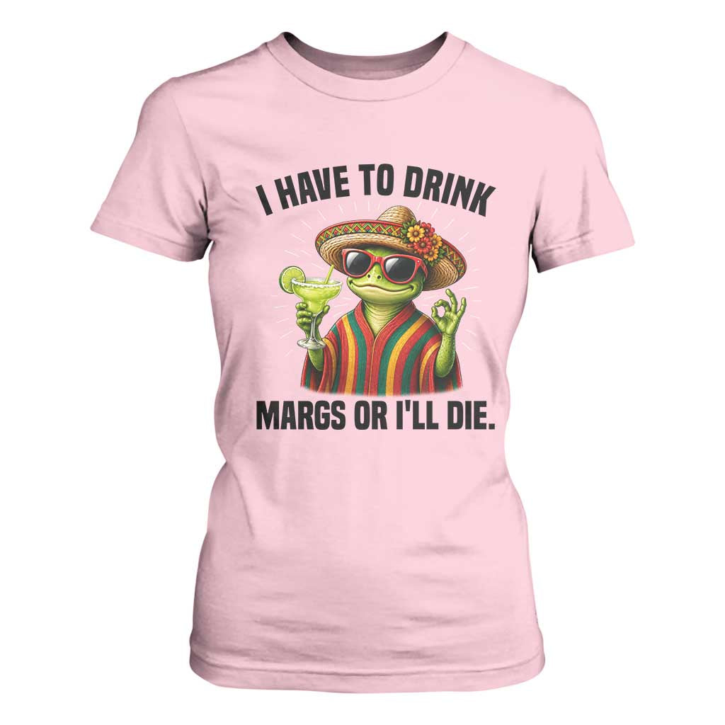 Cinco De Drinko Margarita T Shirt For Women Funny Drinking Lizard Cinco De Mayo Fiesta TS14 Light Pink Print Your Wear