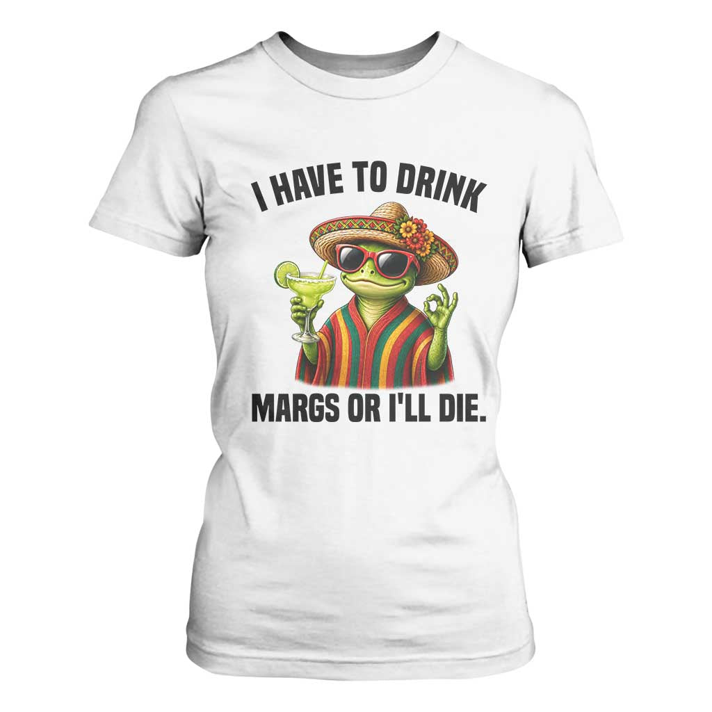 Cinco De Drinko Margarita T Shirt For Women Funny Drinking Lizard Cinco De Mayo Fiesta TS14 White Print Your Wear