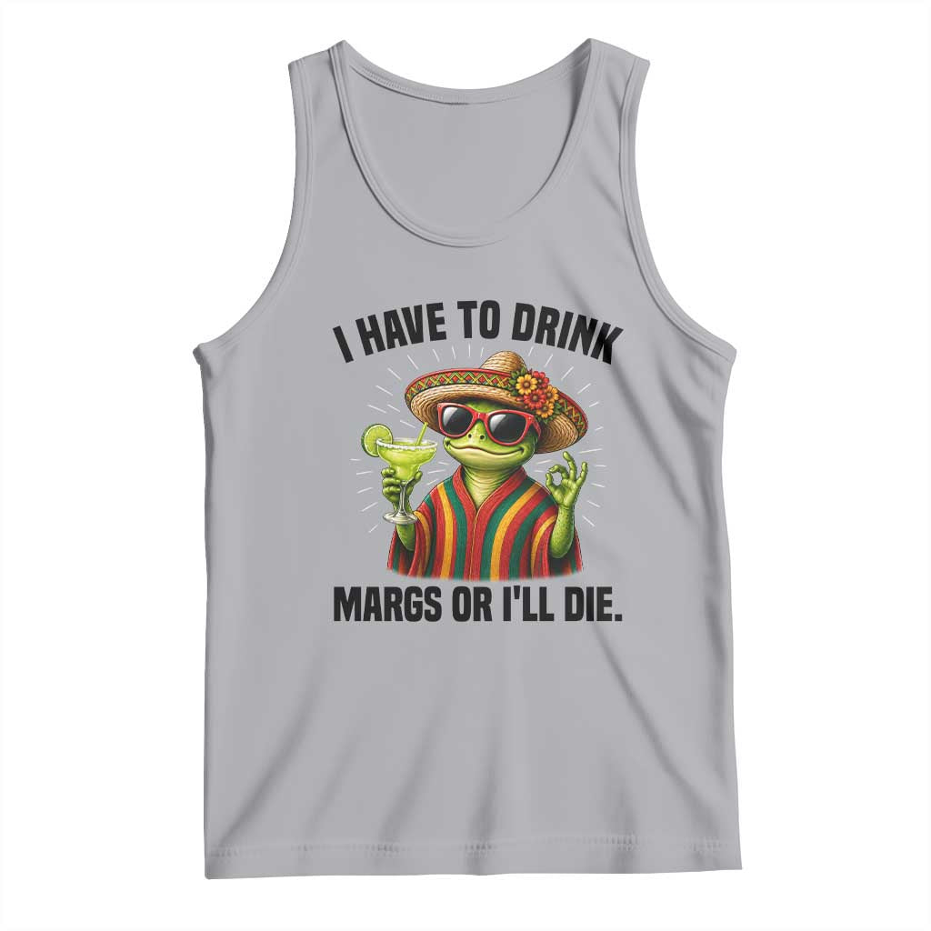 Cinco De Drinko Margarita Tank Top Funny Drinking Lizard Cinco De Mayo Fiesta TS14 Athletic Heather Print Your Wear