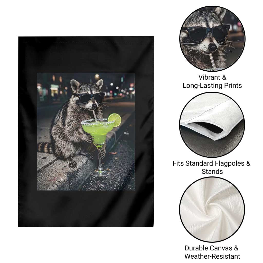 Margarita Cocktail Garden Flag Funny Raccoon Mexican Food Meme TS14 Print Your Wear