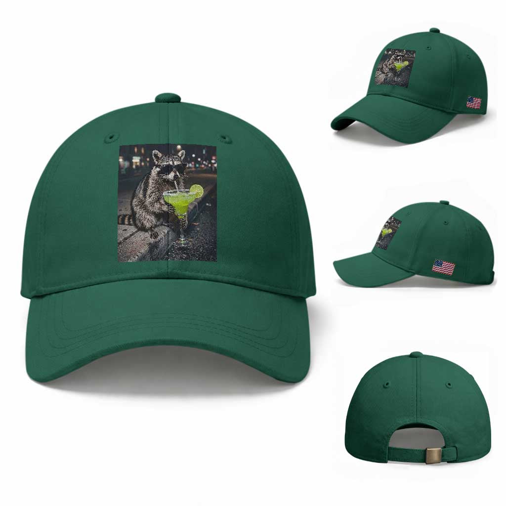Margarita Cocktail Baseball Cap Funny Raccoon Mexican Food Meme TS14 Baseball Cap Universal Fit Irish Green Print Your Wear
