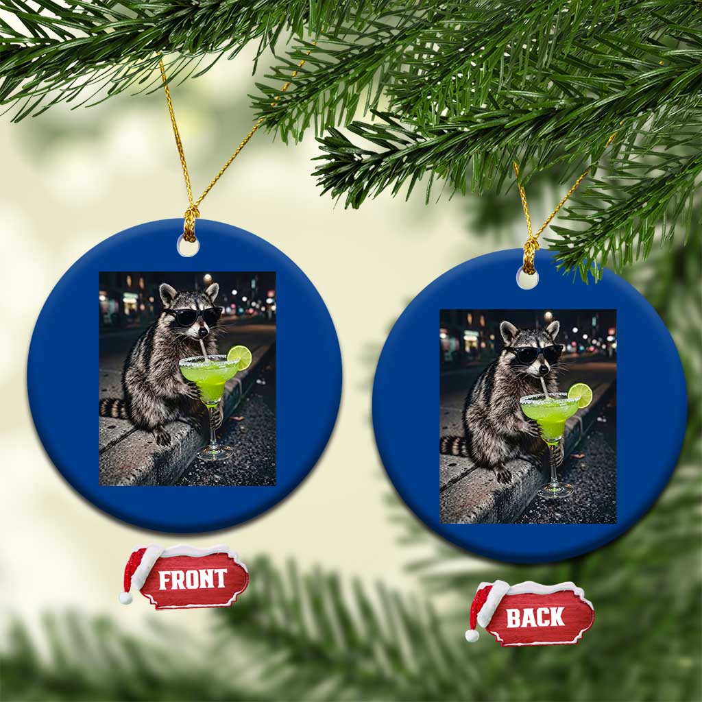 Margarita Cocktail Ceramic Ornament Funny Raccoon Mexican Food Meme TS14 1pc Blue Print Your Wear