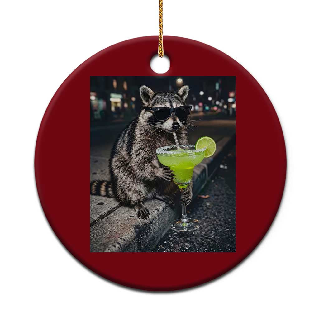 Margarita Cocktail Ceramic Ornament Funny Raccoon Mexican Food Meme TS14 1pc Red Print Your Wear