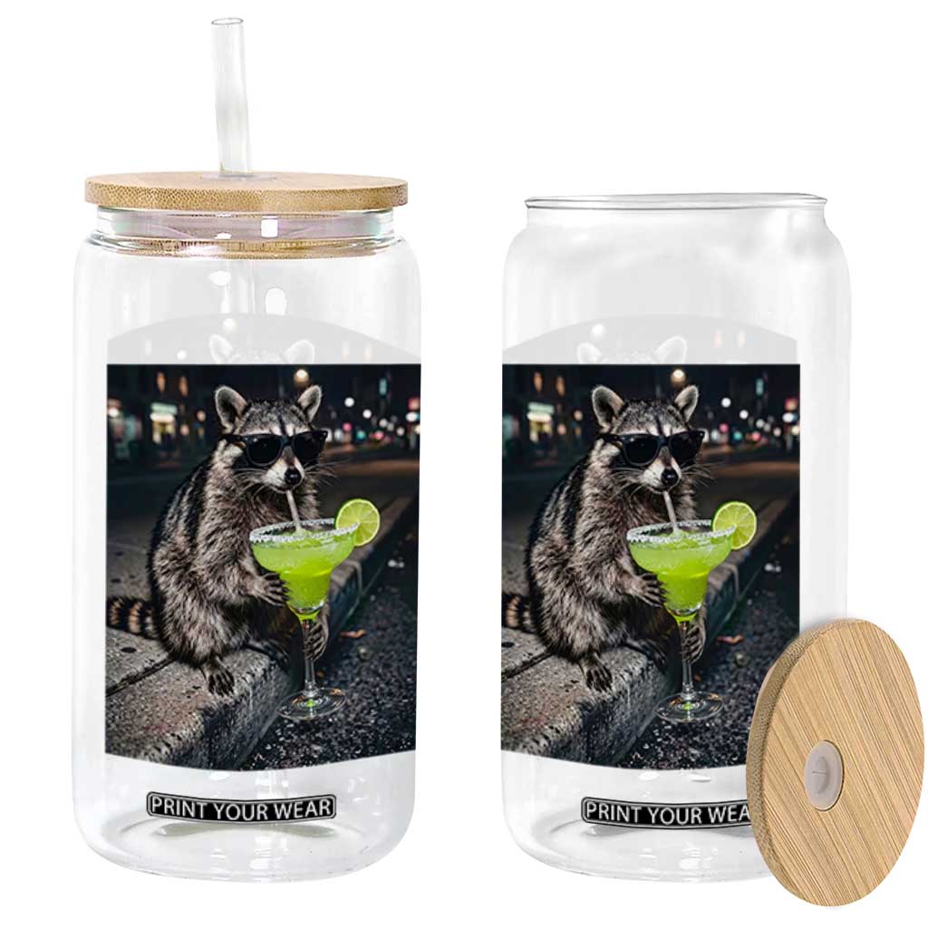 Margarita Cocktail Glass Can Funny Raccoon Mexican Food Meme TS14 Print Your Wear