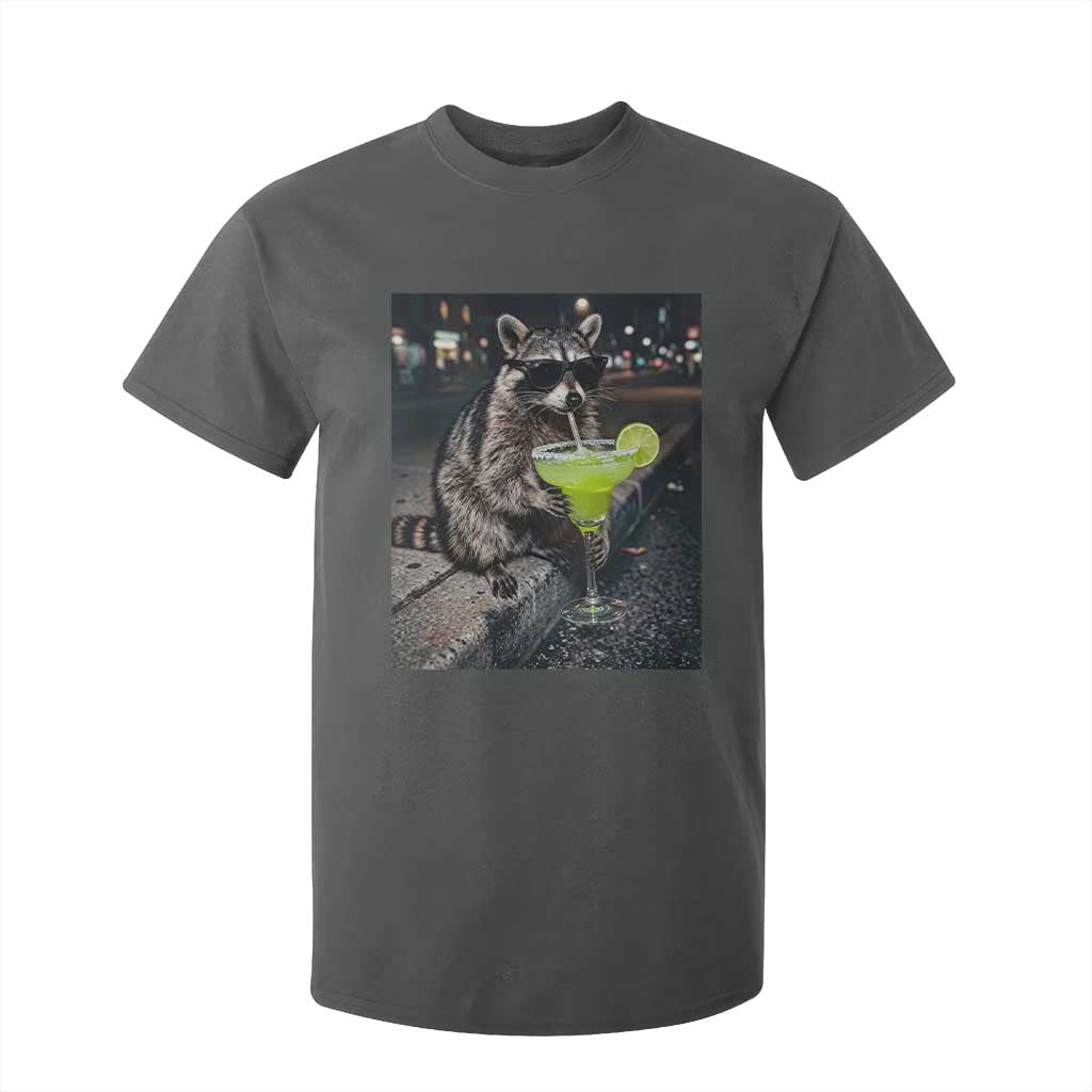 Margarita Cocktail T Shirt For Kid Funny Raccoon Mexican Food Meme TS14 Dark Heather Print Your Wear