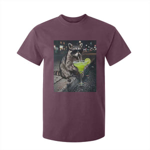 Margarita Cocktail T Shirt For Kid Funny Raccoon Mexican Food Meme TS14 Maroon Print Your Wear