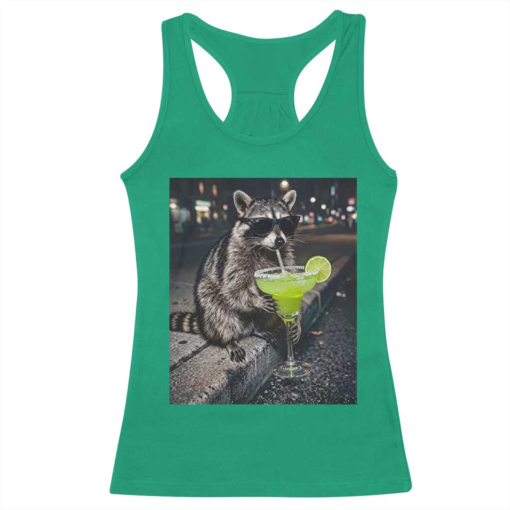 Margarita Cocktail Racerback Tank Top Funny Raccoon Mexican Food Meme TS14 Irish Green Print Your Wear