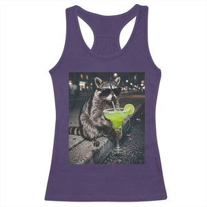 Margarita Cocktail Racerback Tank Top Funny Raccoon Mexican Food Meme TS14 Purple Print Your Wear