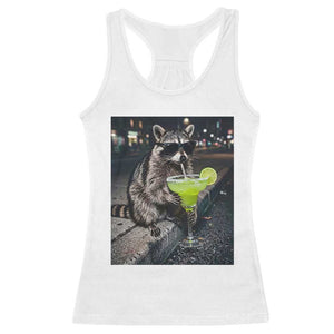 Margarita Cocktail Racerback Tank Top Funny Raccoon Mexican Food Meme TS14 White Print Your Wear