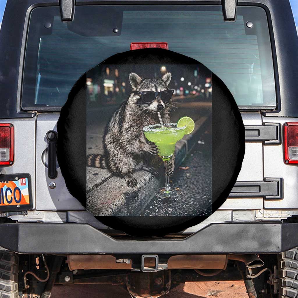 Margarita Cocktail Spare Tire Cover Funny Raccoon Mexican Food Meme TS14 No hole Black Print Your Wear