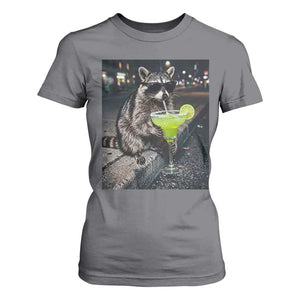 Margarita Cocktail T Shirt For Women Funny Raccoon Mexican Food Meme TS14 Charcoal Print Your Wear