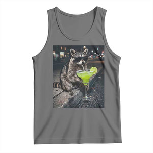 Margarita Cocktail Tank Top Funny Raccoon Mexican Food Meme TS14 Black Heather Print Your Wear