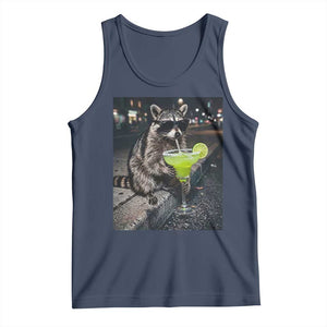Margarita Cocktail Tank Top Funny Raccoon Mexican Food Meme TS14 Navy Print Your Wear