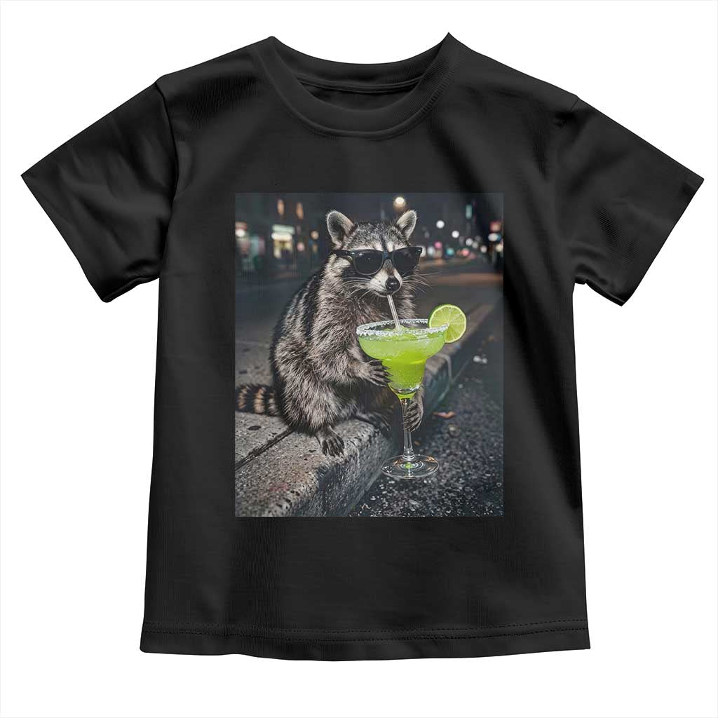 Margarita Cocktail Toddler T Shirt Funny Raccoon Mexican Food Meme TS14 Black Print Your Wear
