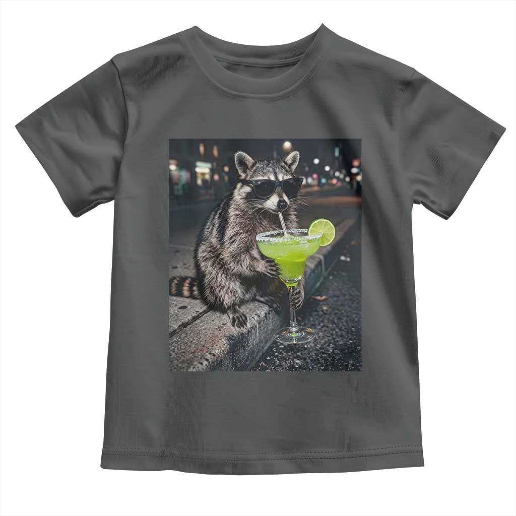 Margarita Cocktail Toddler T Shirt Funny Raccoon Mexican Food Meme TS14 Dark Heather Print Your Wear