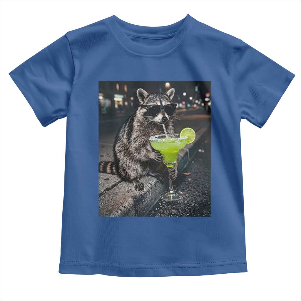 Margarita Cocktail Toddler T Shirt Funny Raccoon Mexican Food Meme TS14 Royal Blue Print Your Wear